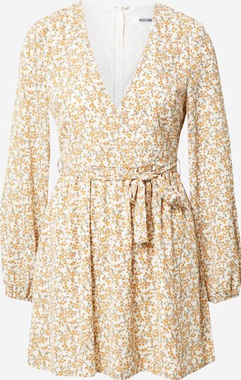 Missguided Robe en jaune d'or / vert gazon / blanc, Vue avec produit