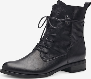 MARCO TOZZI Lace-Up Ankle Boots in Black: front