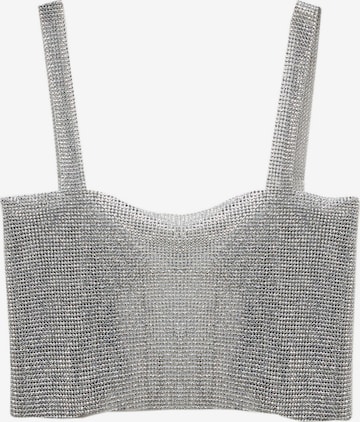 MANGO Top 'GRAYA' in Silber: predná strana