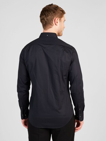 GANT Slim fit Button Up Shirt in Black