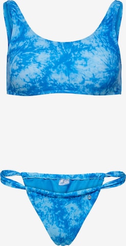 ONLY Bustier Bikini 'Amanda' i blå: forside