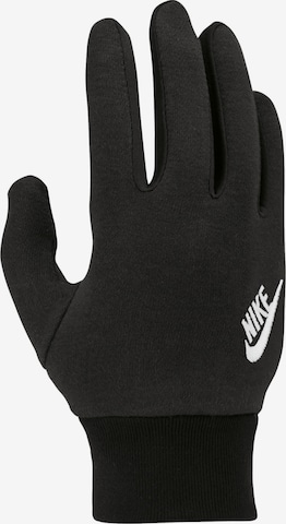 NIKE Athletic Gloves in Black: front