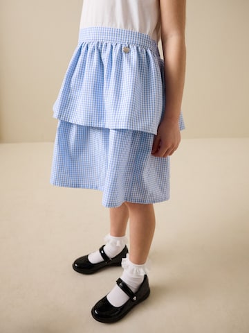 Next Jurk 'Gingham School Tiered Rara' in Blauw