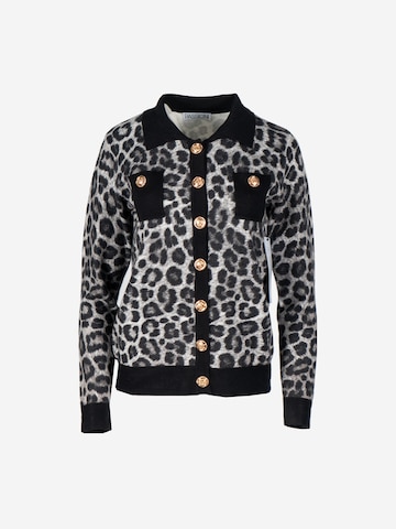 Passioni Strickjacke in Grau: Vorderseite