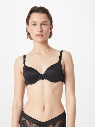 Chantelle Push-up BH 'CHAMPS ELYSEES' in Zwart: voorkant