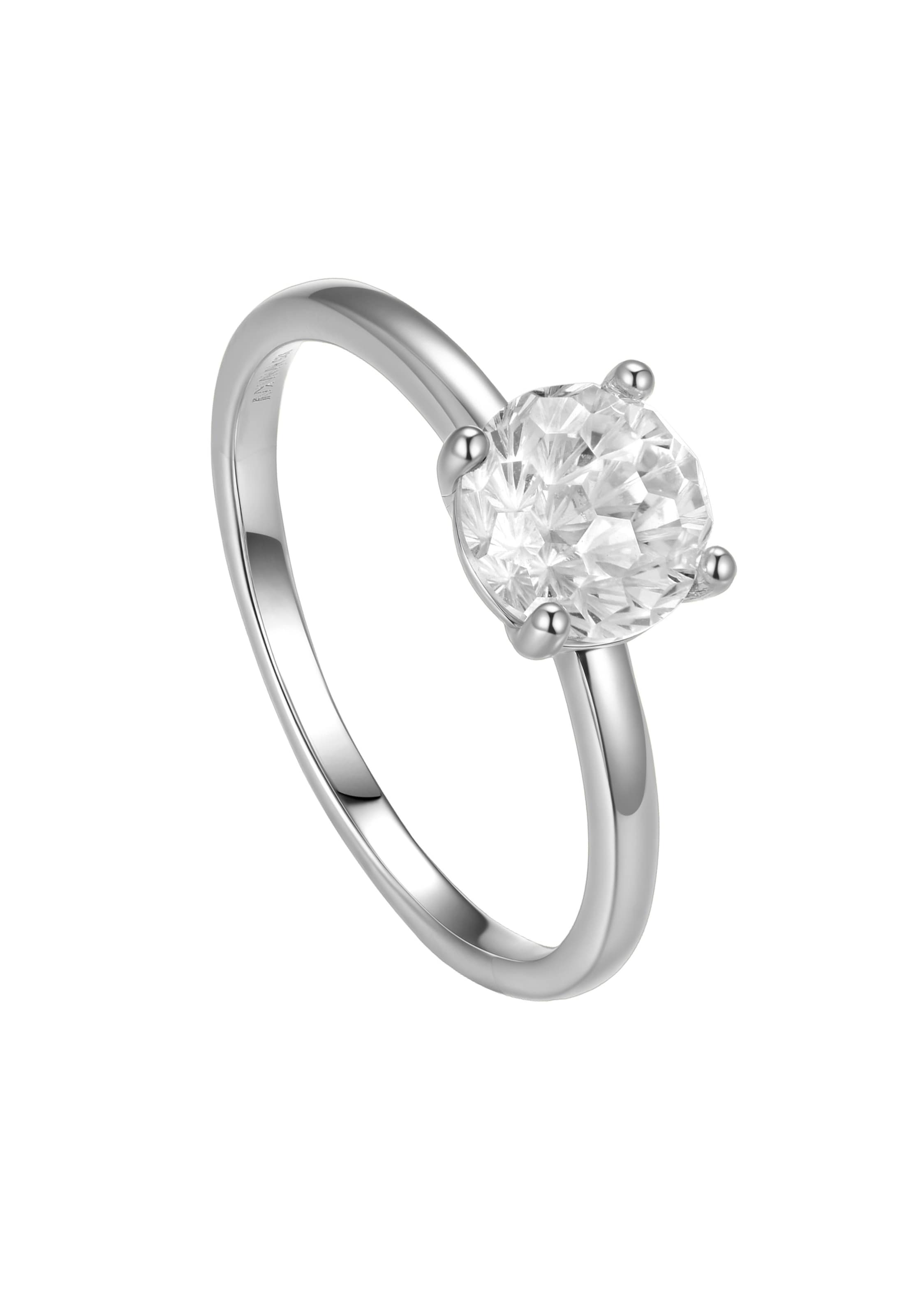 Nana Kay Ring 'Classic Solitaire' in Silver: front