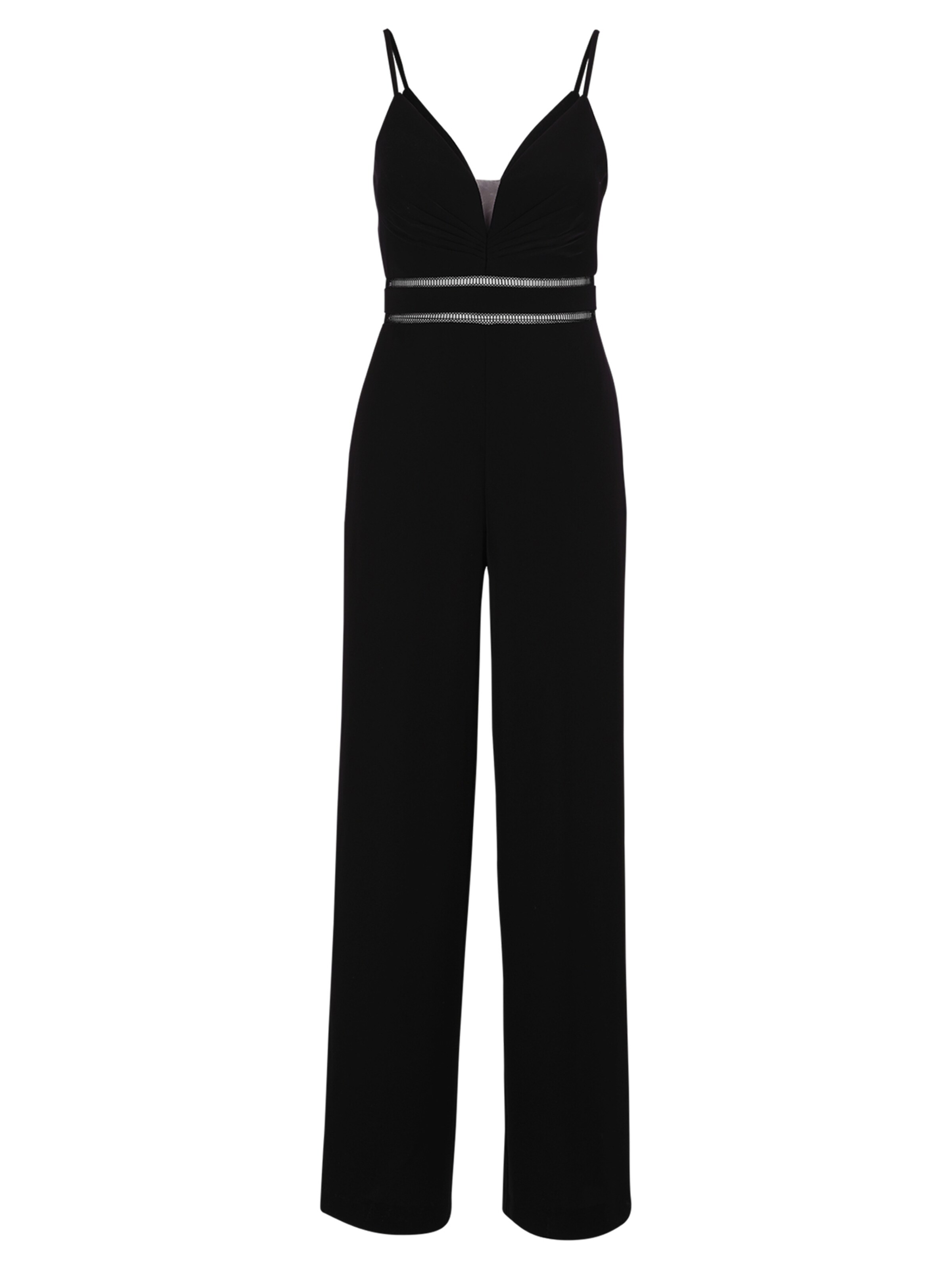 Tuta jumpsuit di Vera Mont in nero: frontale