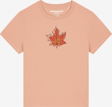 Maglietta 'Herbst' di Watapparel in arancione: frontale