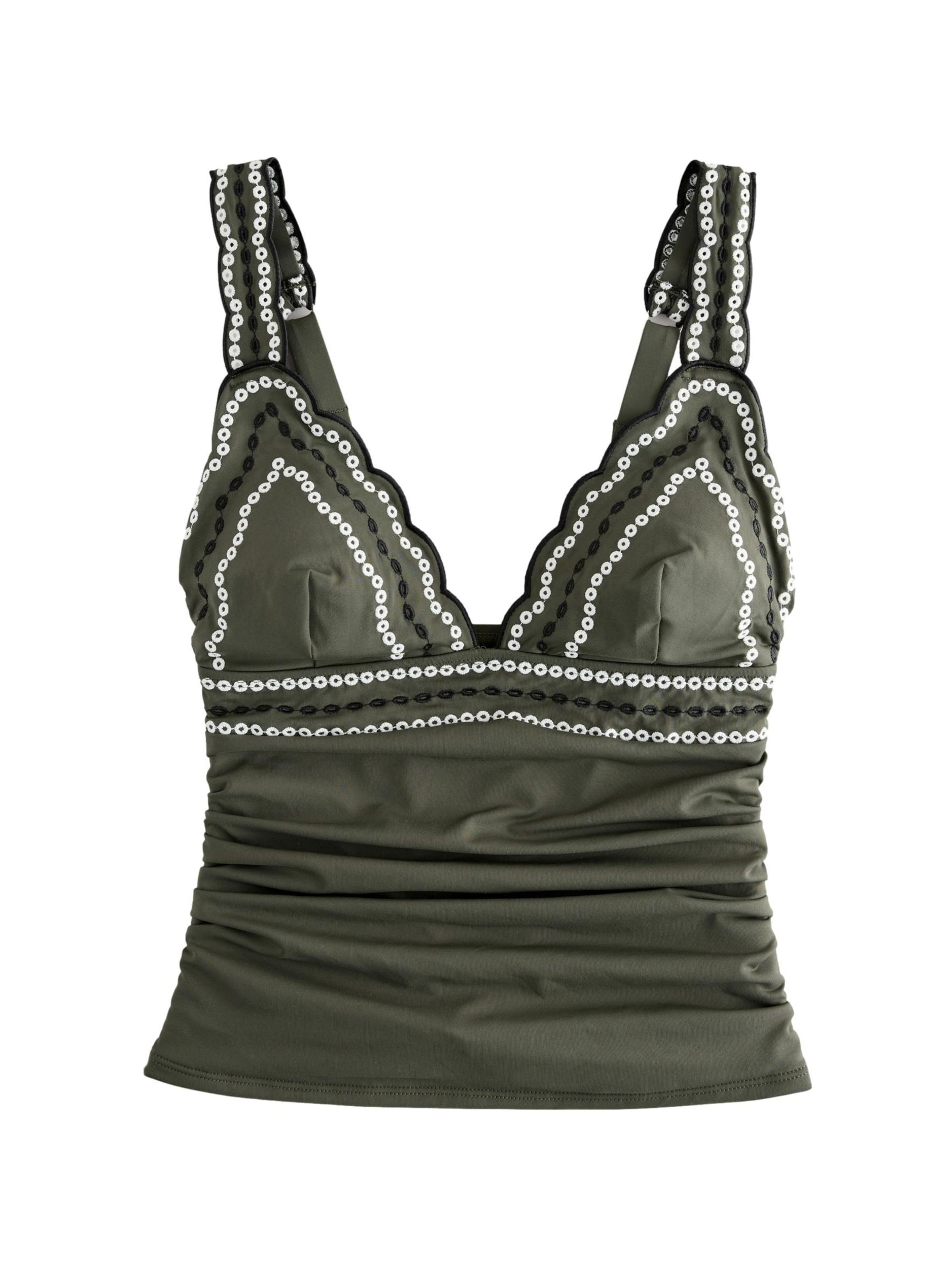 Next Triangel Tankinitop in Grün: Vorderseite