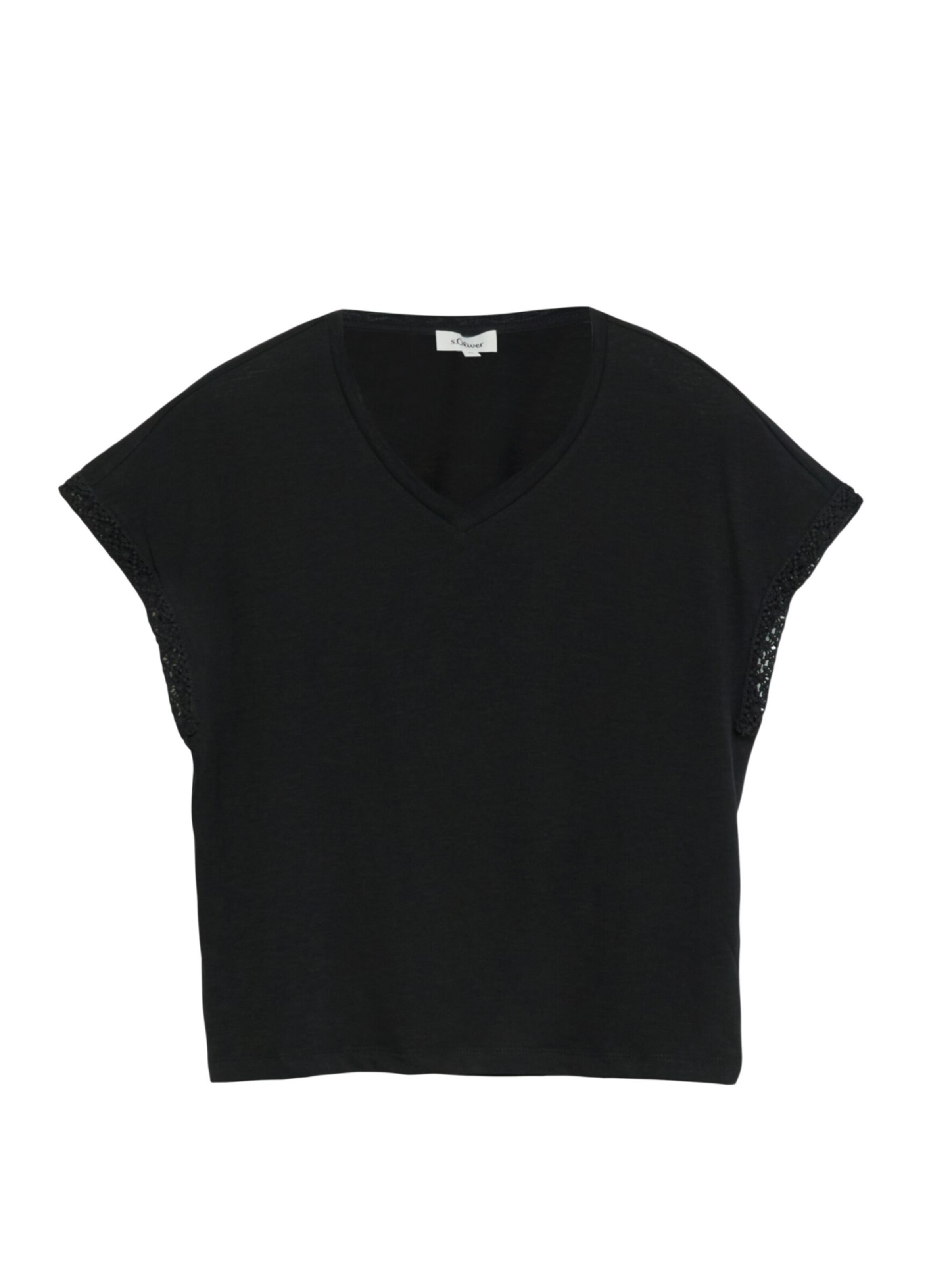 s.Oliver Shirt in Black: front