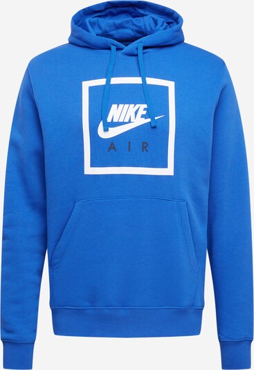 Nike Sportswear Sweat-shirt en bleu roi / blanc, Vue avec produit