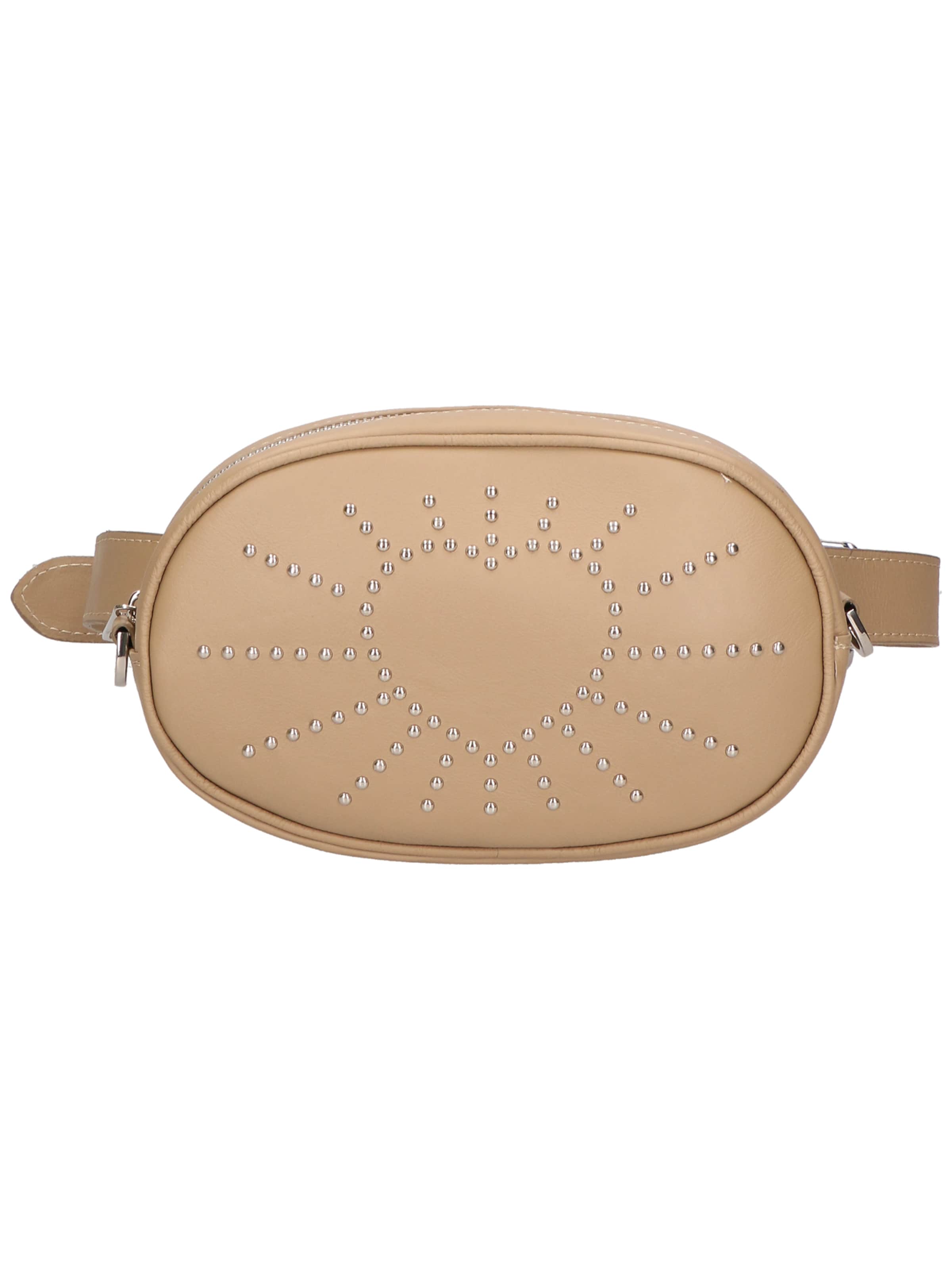 Marsupio 'Marsupio Donna Pelle Sauvage Borchie Elysa - Made in Italy' di Gave Lux in grigio: frontale