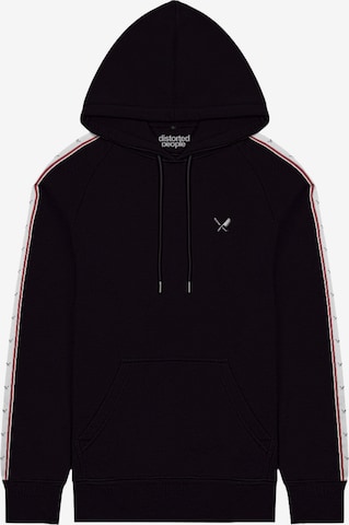 Distorted People Mikina 'Blades' – černá: přední strana