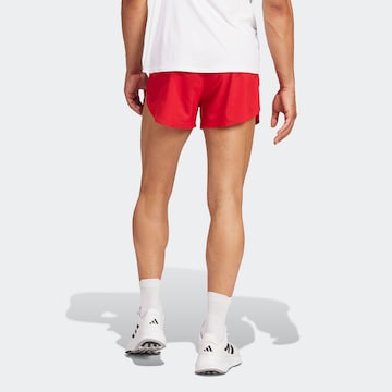 ADIDAS PERFORMANCE Regular Urheiluhousut 'Adizero Essentials' värissä punainen