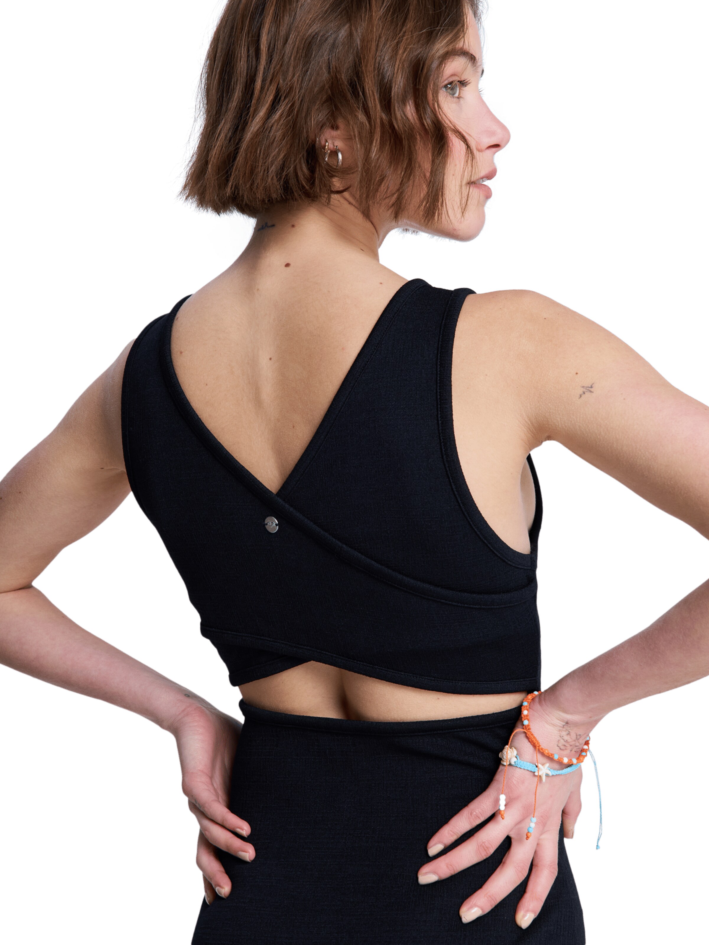 ROXY Strickkleid 'Good Keepsake' in Schwarz