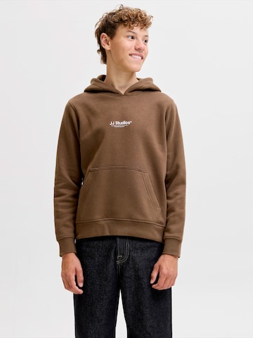 Jack & Jones Junior Sweatshirt 'JJESoho' in Brown: front