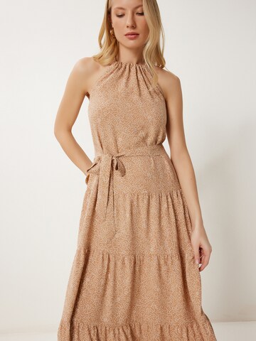 Robe d’été Happiness İstanbul en marron