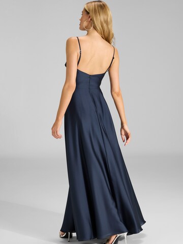 SWING Večerna obleka | modra barva