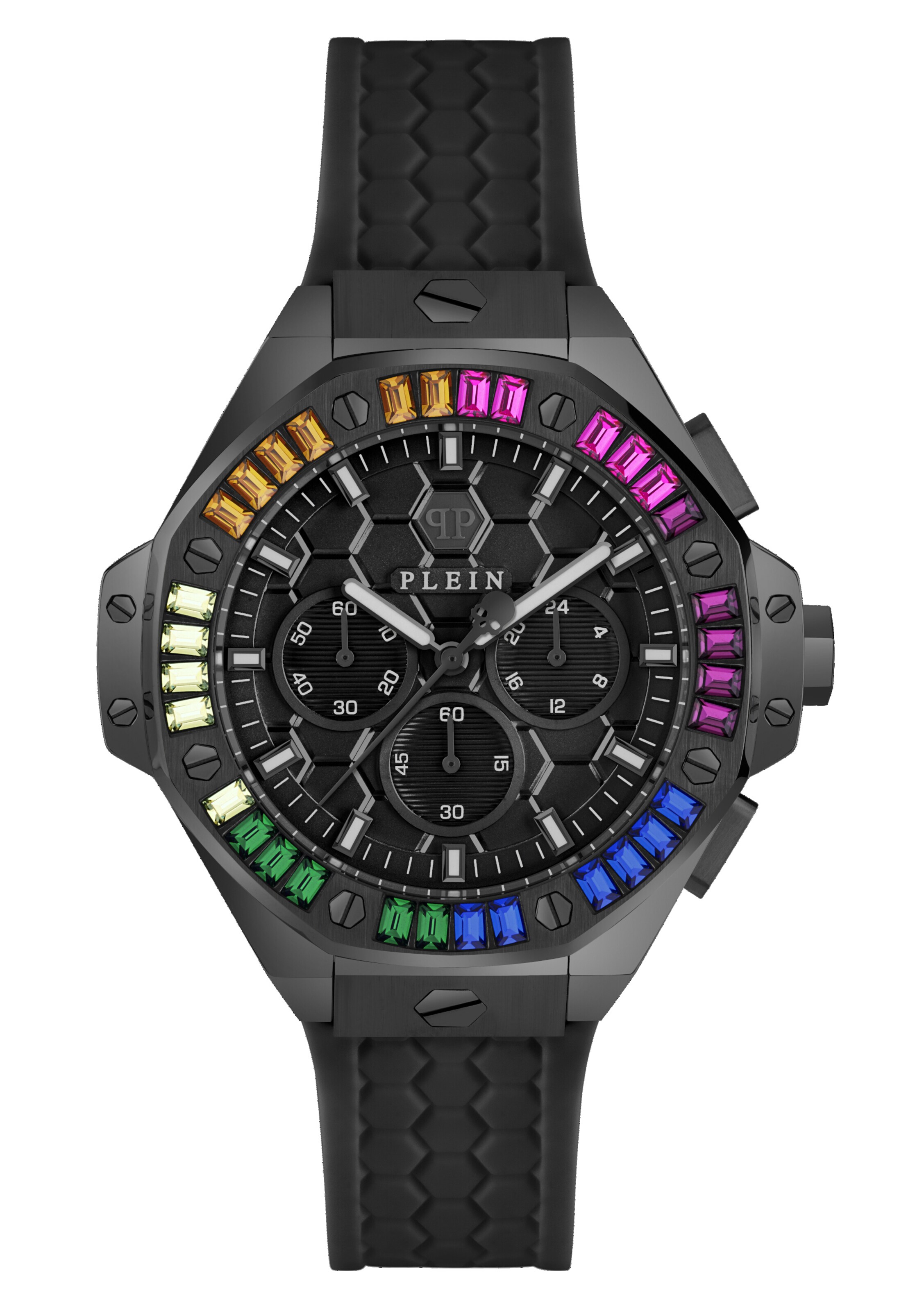 Montre à affichage analogique 'ROYAL' Philipp Plein Watches en noir : devant