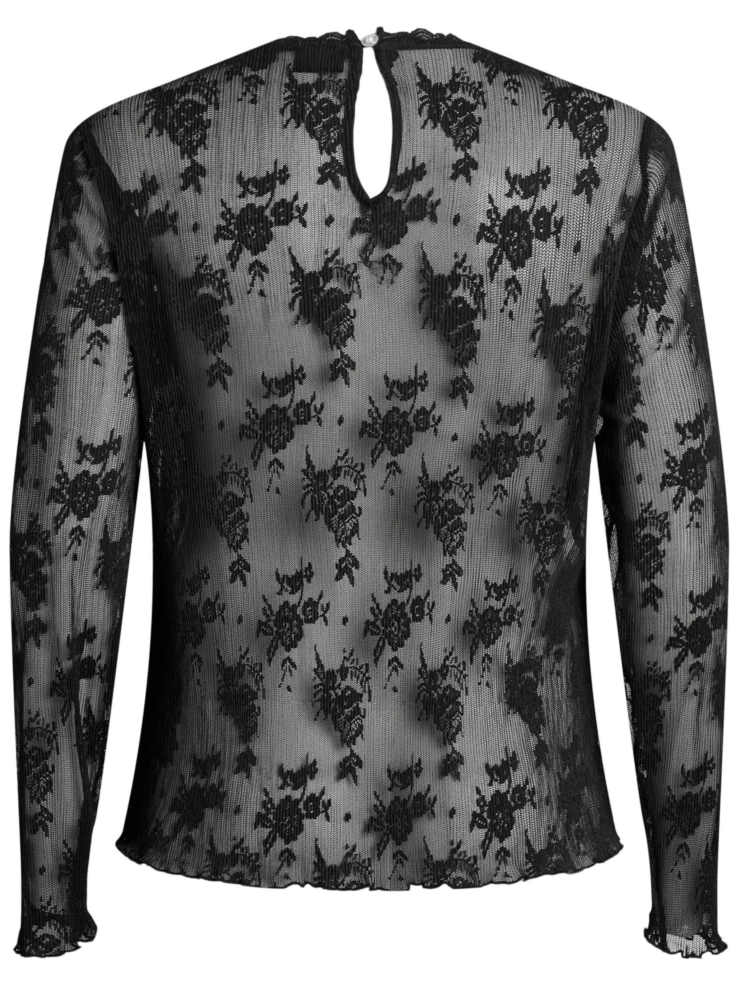 Zizzi Bluse 'Erosa' i sort