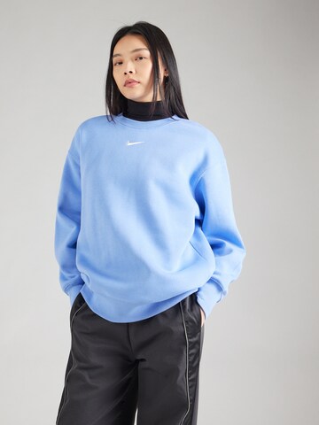Nike Sportswear Μπλούζα φούτερ 'Phoenix Fleece' σε μπλε: μπροστά