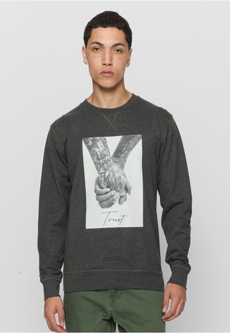 MT Men Sweatshirt 'Trust 2.0' in Grau: Vorderseite
