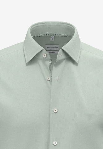 SEIDENSTICKER - Ajuste regular Camisa de negocios 'Smart Essentials' en verde