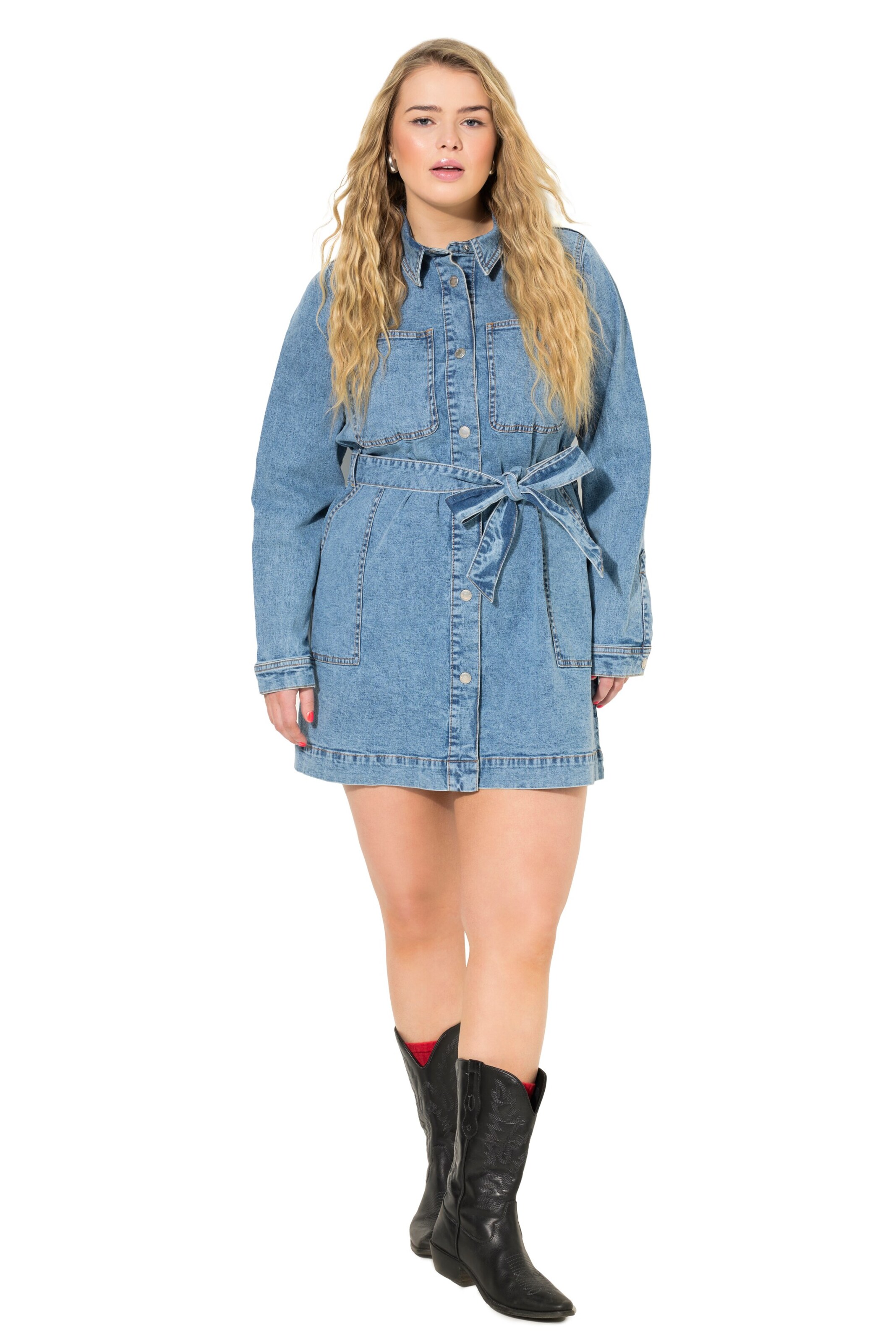 Robe Studio Untold en bleu : devant