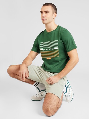 JACK & JONES Μπλουζάκι 'CYRUS' σε πράσινο