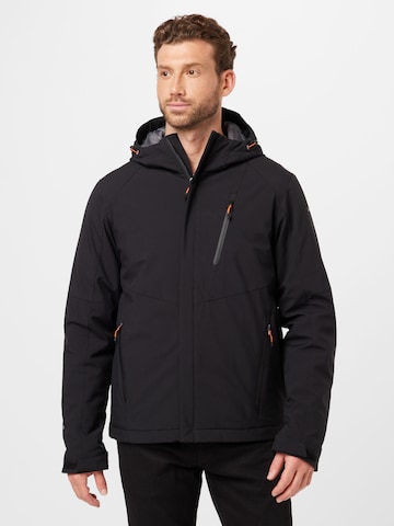 ICEPEAK - Chaqueta de montaña 'BARAGA' en negro: frente