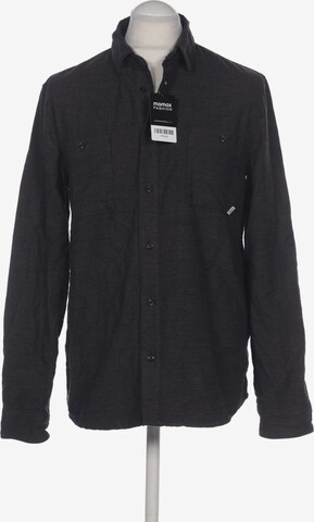 Cleptomanicx Button Up Shirt in L in Grey: front