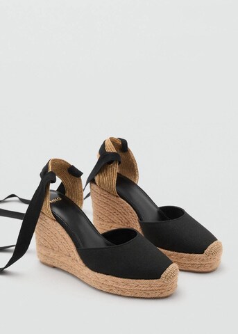 MANGO Espadrilles 'Ona' in Black