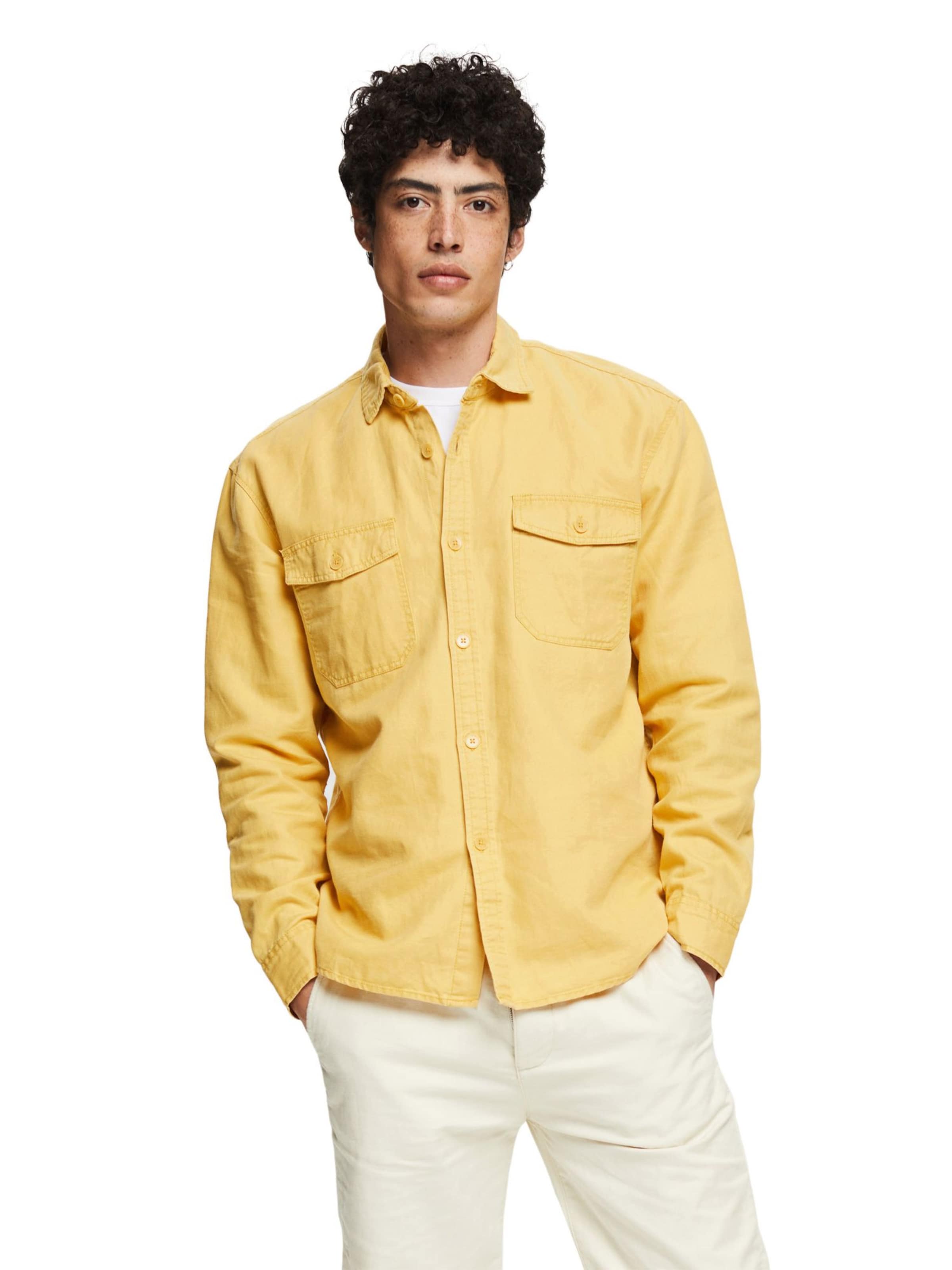 Männer Hemden ESPRIT Hemd in Gelb - XS93752