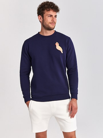 Shiwi Sweatshirt 'Cockatoo' in Blue: front