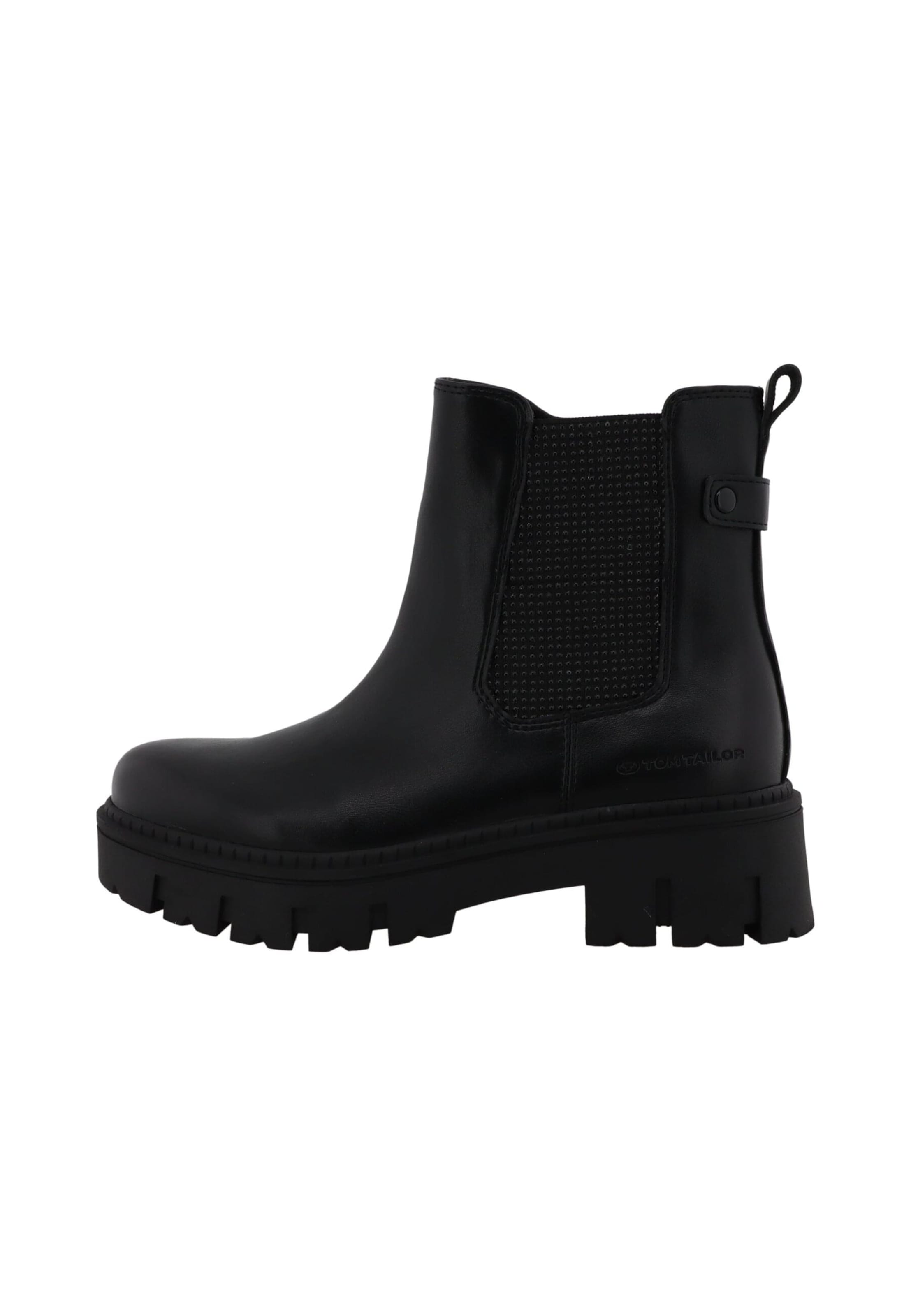 TOM TAILOR - Botas Chelsea en negro