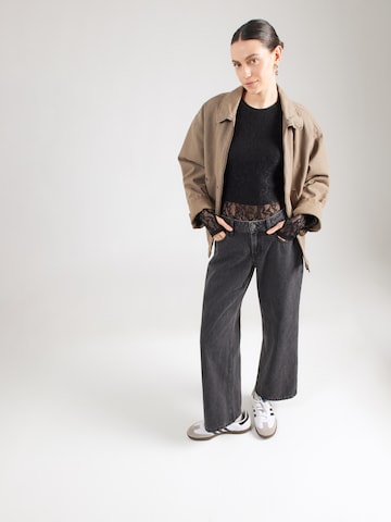 Gina Tricot Koszula body w kolorze czarny