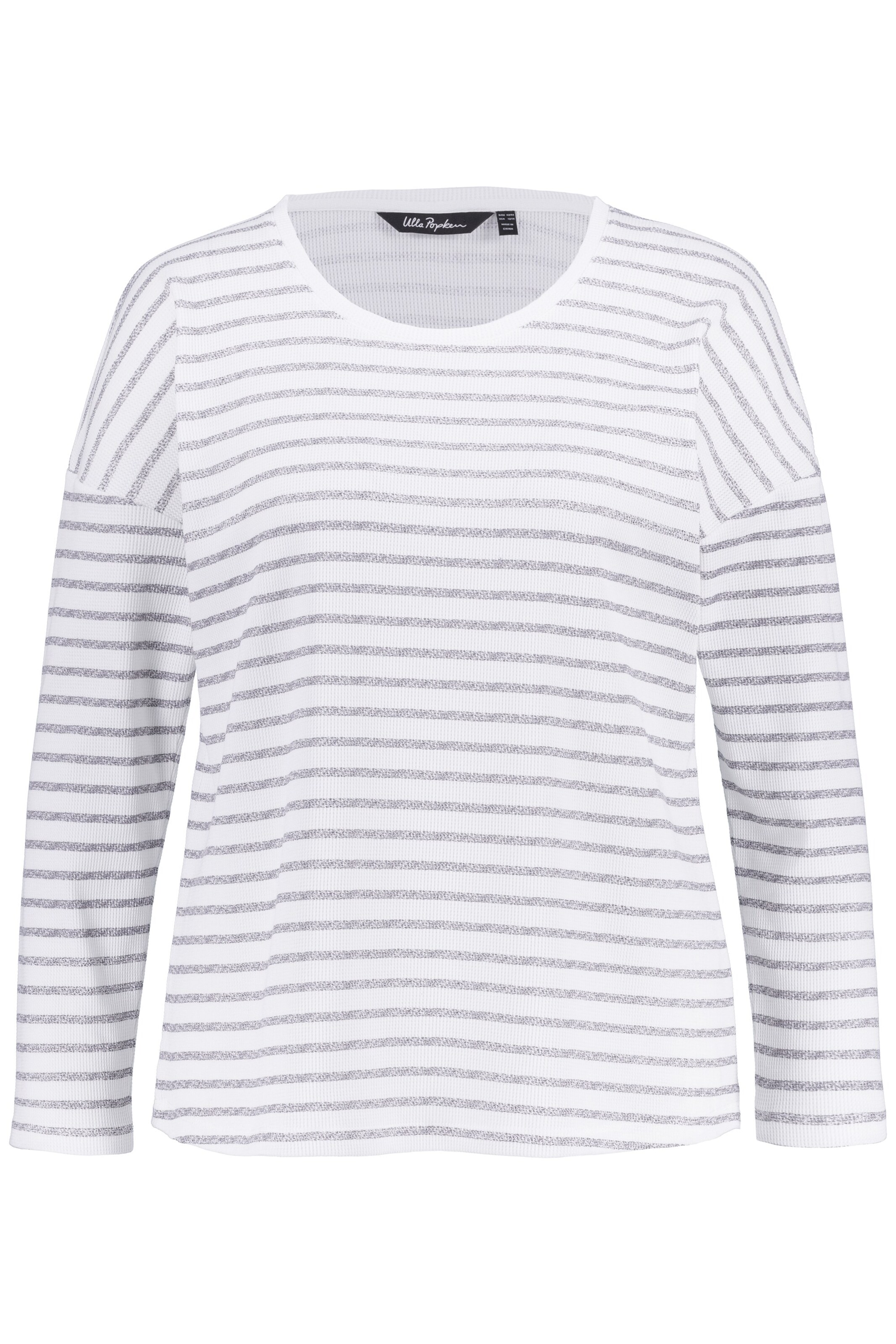 Ulla Popken Sweatshirt in Grau: Vorderseite