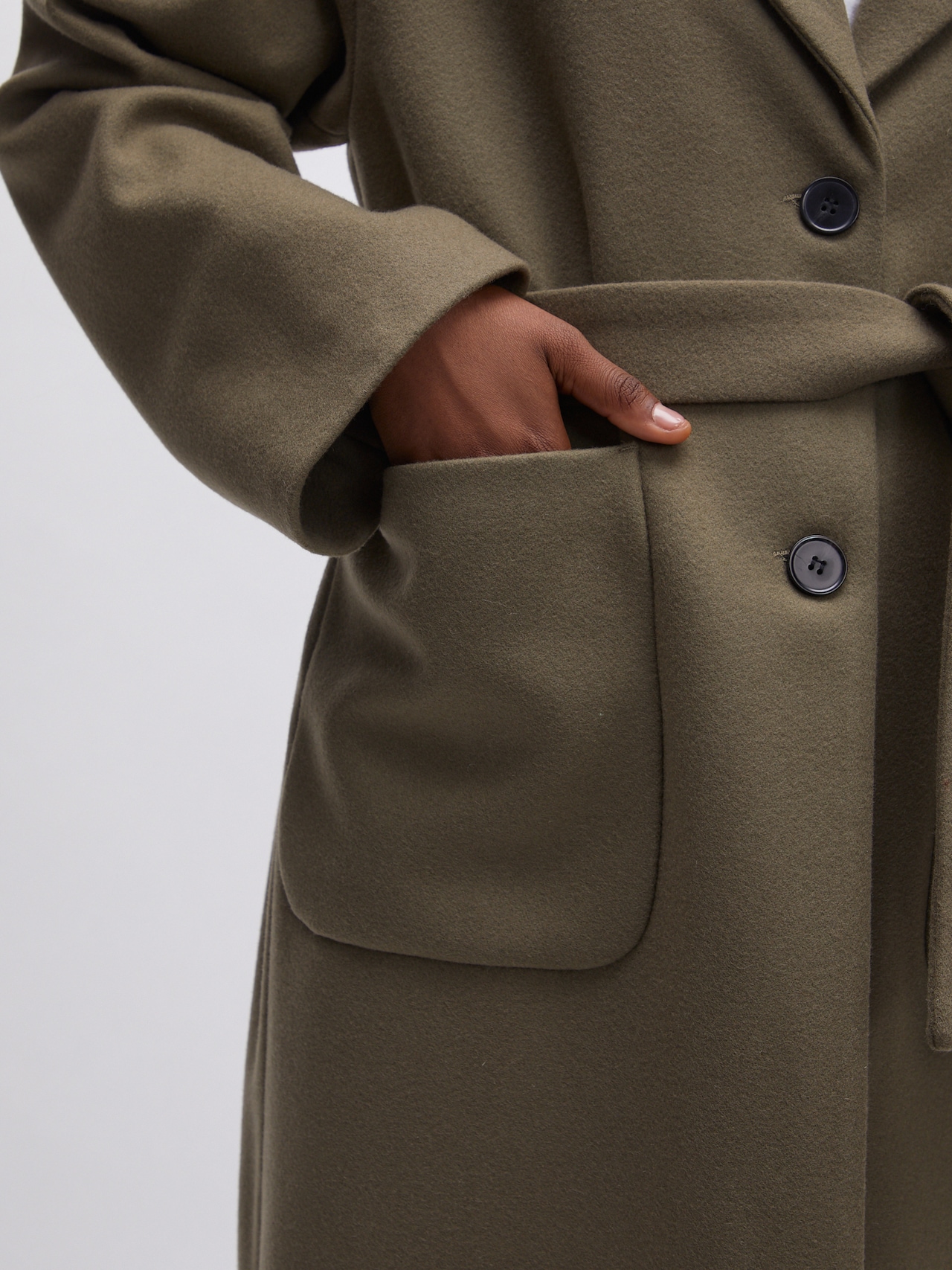 EDITED Producten Tussenmantel 'Santo' Kaki