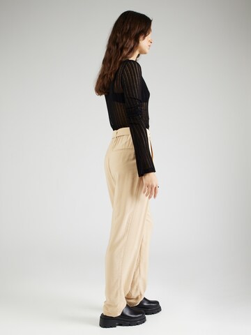 VERO MODA Loosefit Veckad byxa 'ELSA' i beige