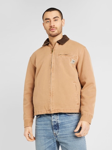 River Island Between-season jacket in Brown: front