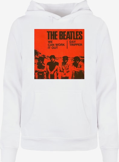 Merchcode Sweatshirt 'Beatles - Album Day Tripper' in orange / schwarz / weiß, Produktansicht