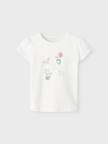 T-Shirt 'HAILY' NAME IT en blanc : devant