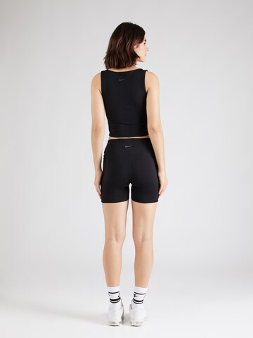 NIKE Skinny Sportbroek 'ONE' in Zwart