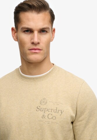 Superdry & Co Sweatshirt '1954 Company' in Beige