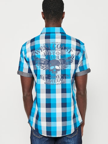 KOROSHI Slim fit Koszula w kolorze niebieski