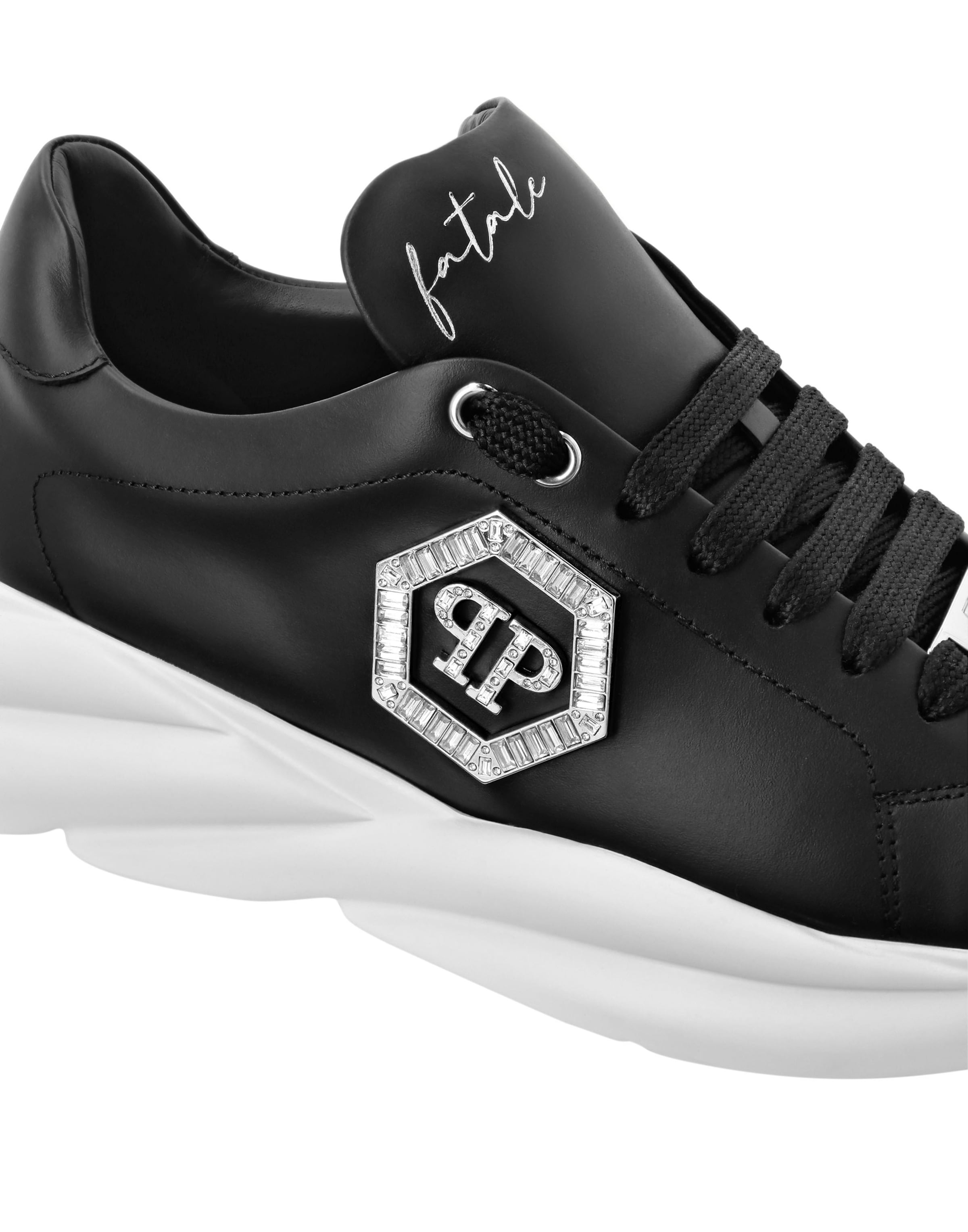 Philipp Plein - Sapatilhas baixas 'Crystal' em preto