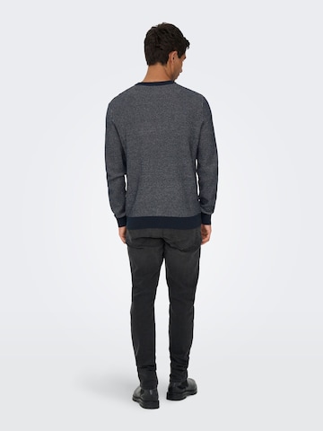 Only & Sons Pullover 'MORGAN ' i blå