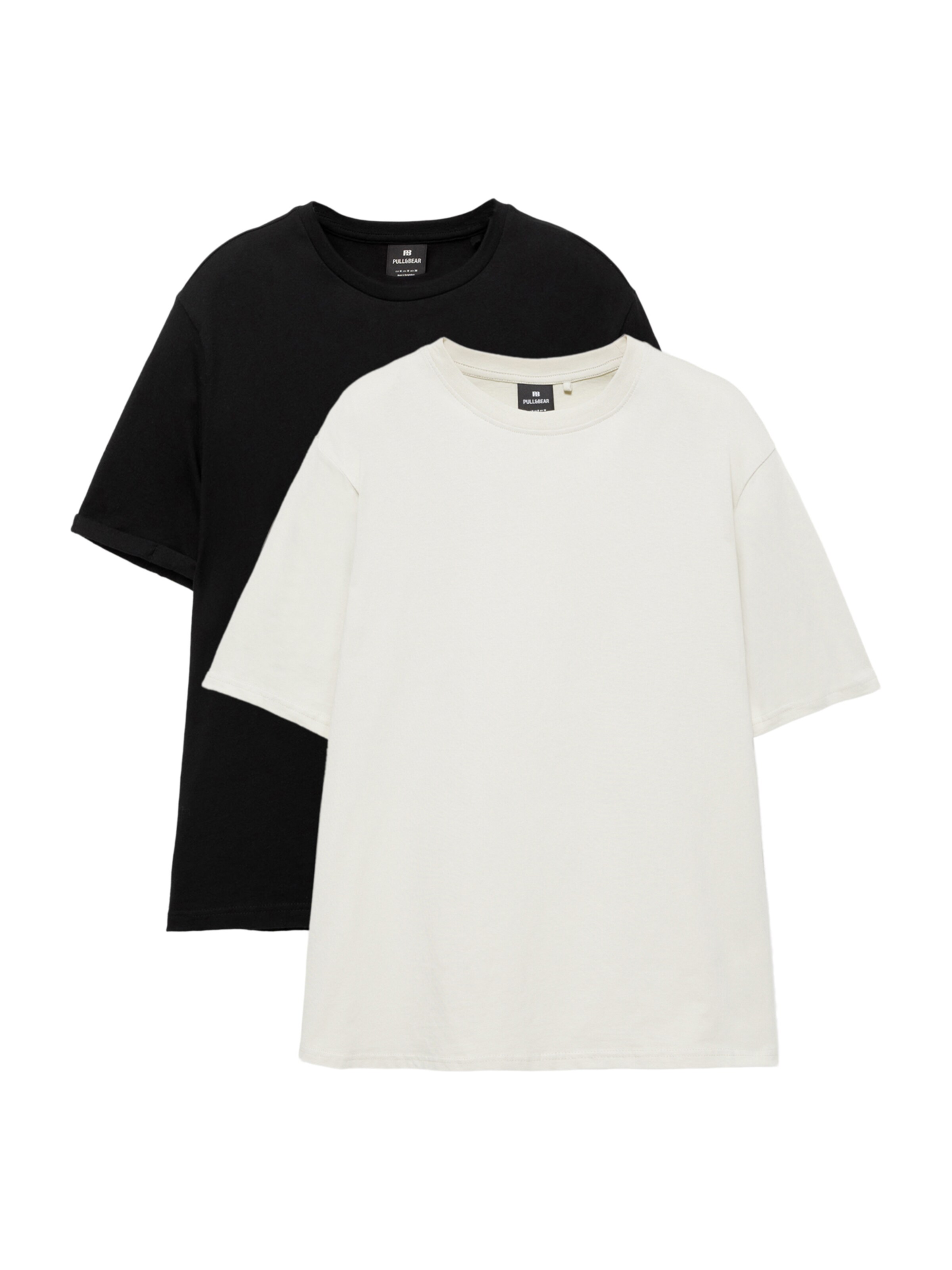 Pull&Bear Shirt in Black / White, Item view
