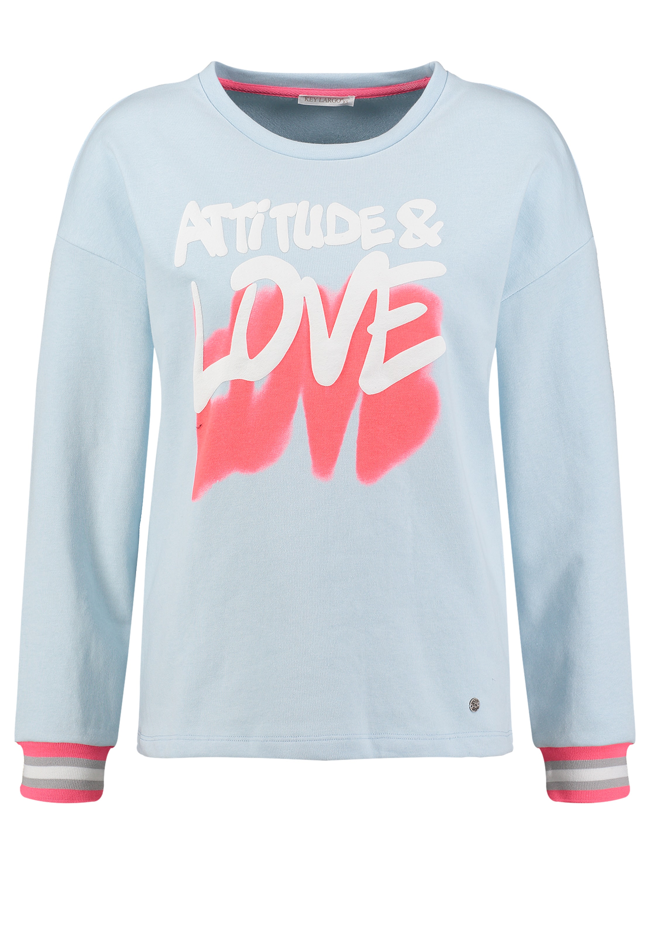 Key Largo Tréning póló 'ATTITUDE' - kék: elől