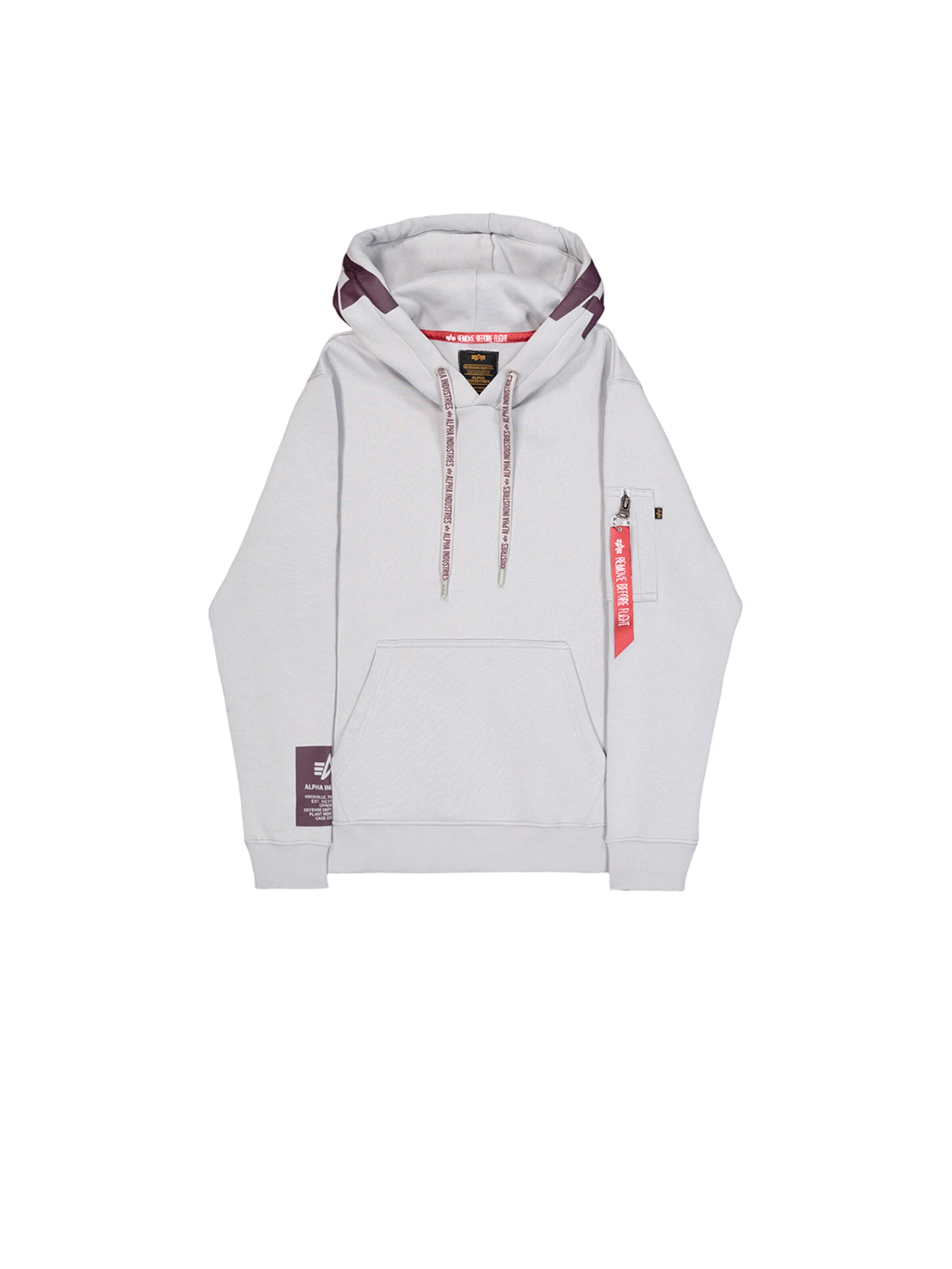 ALPHA INDUSTRIES Sweatshirt 'Alpha'‌‌‌‌‌‌‌ in Grau: Vorderseite